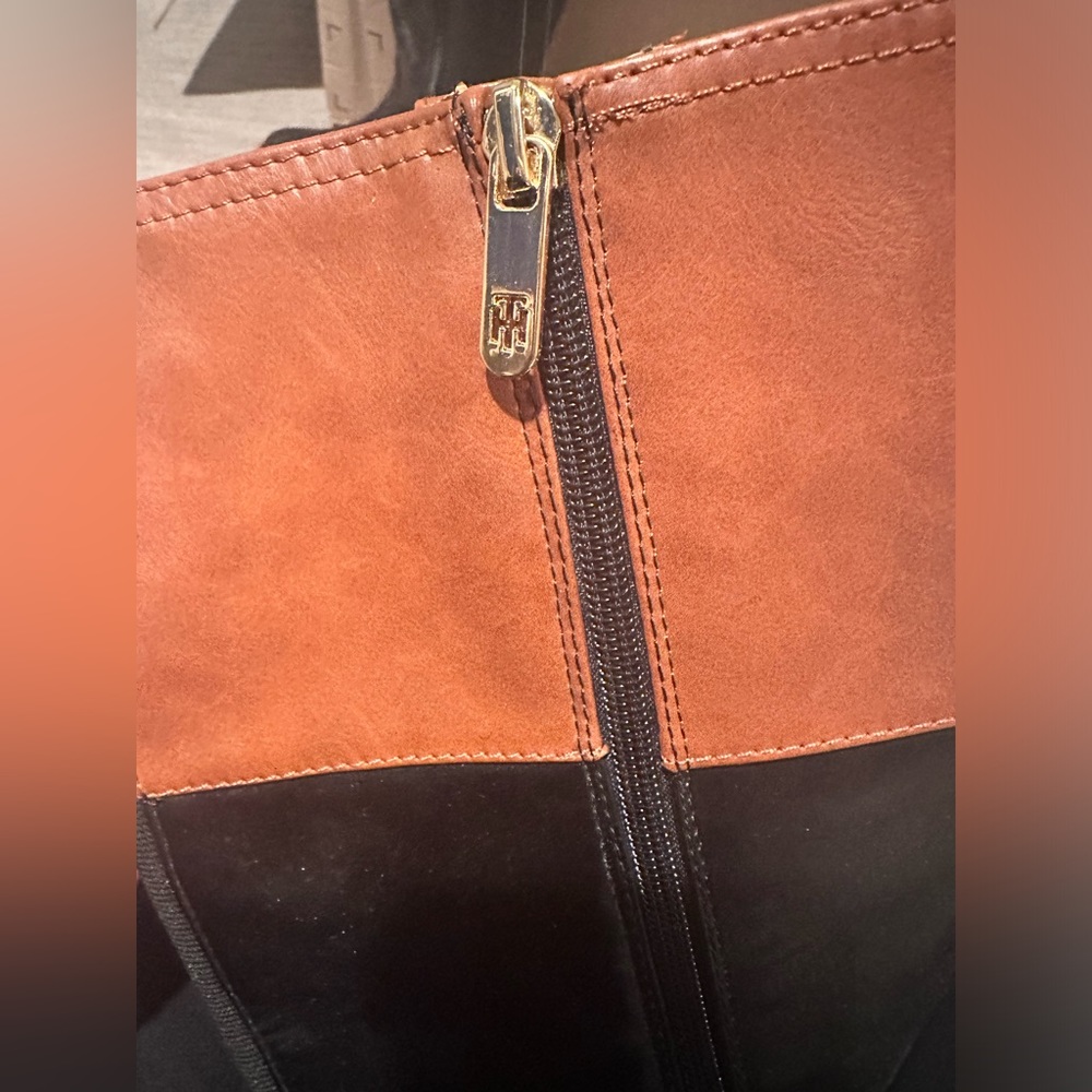 🆕Tommy Hilfiger Wide Calf Riding Boots leather boots - Picture 15 of 15